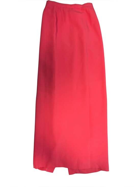 Vintage Dresses & Skirts - Vintage 60s Column Maxi Skirt Tailored Barbie Pink Slit 💕
